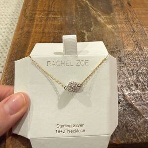 Rachel Zoe Gold Necklace with Silver Pendant